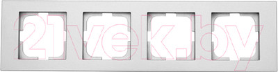 Рамка для выключателей и розеток Ovivo Grano 400-100000-228 (серебристый)