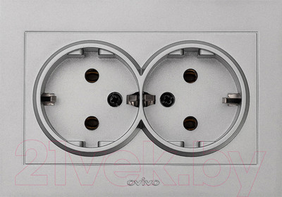Розетка Ovivo Grano 400-100300-907 (серебристый)