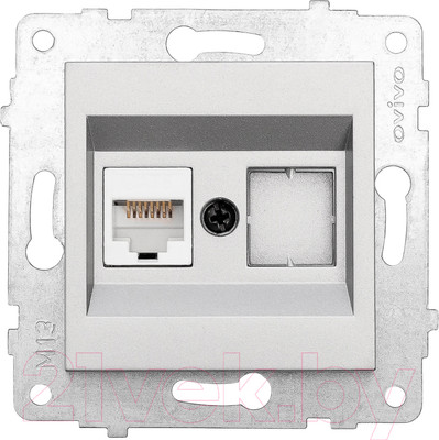 Розетка Ovivo 600-000310-229 (серебристый)