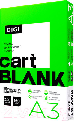 Бумага Cartblank Cartblank Digi А3 160г/м2 (250л)