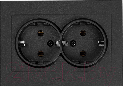 Розетка Ovivo Grano 400-170300-907 (черный)