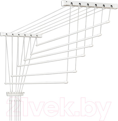 Сушилка для белья Comfort Alumin Group Потолочная 6 Прутьев 130см (алюминий/белый, металлическое крепление)
