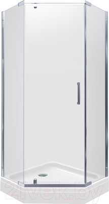 Душевой уголок Triton Дека А1 90x90 (хром, с поддоном)