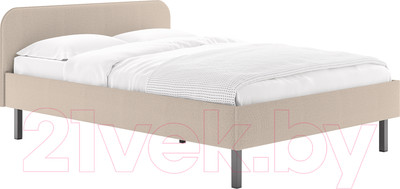 Двуспальная кровать Сонум Hanna с металлическим основанием 160x200 (багама бежевый)
