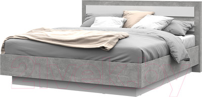 Каркас кровати Стендмебель Денвер КР 03 180x200 (белый/ателье светлое)