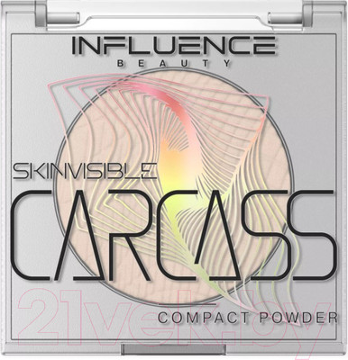 Пудра компактная Influence Beauty Skinvisible Carcass тон 01 (4.2г)