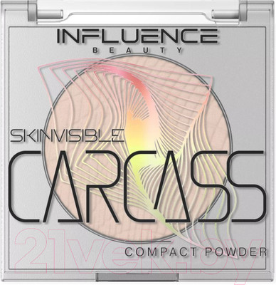 Пудра компактная Influence Beauty Skinvisible Carcass тон 02 (4.2г)