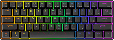 Клавиатура Royal Kludge RK61 RGB (черный, Red Switch)