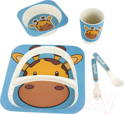 Набор посуды для кормления Darvish Жираф / SR-H-1212
