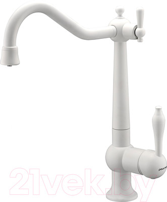 Смеситель Paulmark Retro Re213226-431 (белый матовый)
