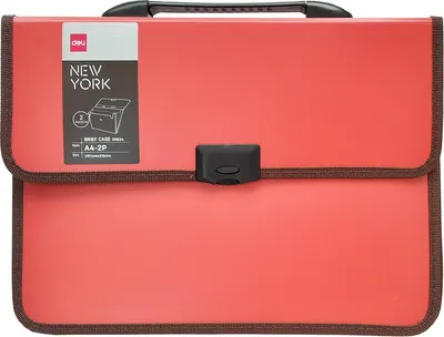 Папка-портфель Deli New York / 39634 (бордовый)