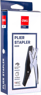 Степлер Deli Pro / 0329 (белый)