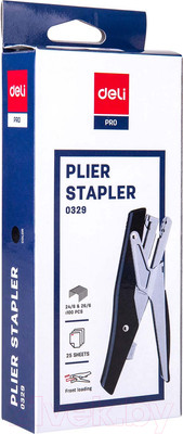 Степлер Deli Pro / 0329 (черный)