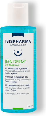 Гель для умывания ISISPHARMA Teen Derm Gel Sensitive очищающий для жирной и проблемной кожи (100мл)