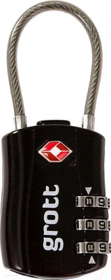 Замок для чемодана Grott 260-15043-BLK (черный)