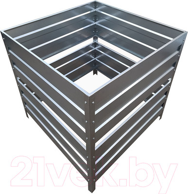 Компостер Формула качества Оцинкованный без крышки 1000x1500x1000 (неокрашенный)