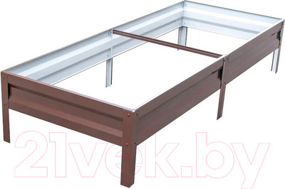 Грядка модульная Формула качества Оцинкованная 2000x1000x200 (шоколадно-коричневый)