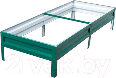 Грядка модульная Формула качества Оцинкованная 2000x1000x200 (зеленый мох)