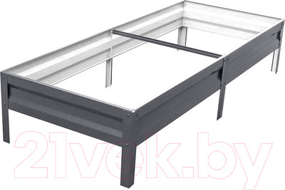 Грядка модульная Формула качества Оцинкованная 3000x1000x200 (графитовый серый)