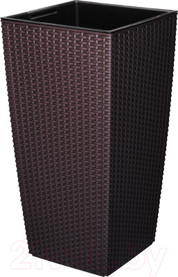 Кашпо Эльфпласт Camellia Ротанг / EP594-1 (венге)