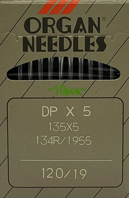 Набор игл для промышленной швейной машины Organ DPx5 120 ORG-10 (универсальные)