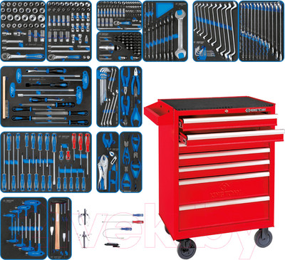 Универсальный набор инструментов King TONY 934-325MRV