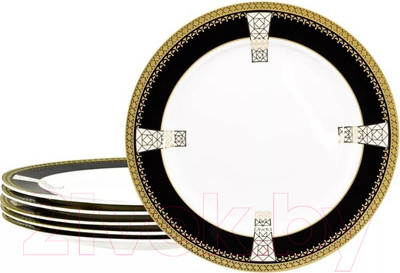 Набор тарелок Lenardi Black Baccara 205-008 (6шт)