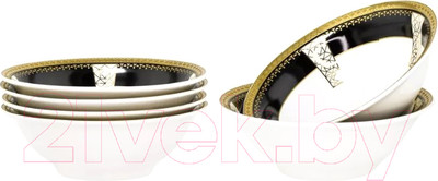 Набор салатников Lenardi Black Baccara 205-010 (6 шт)