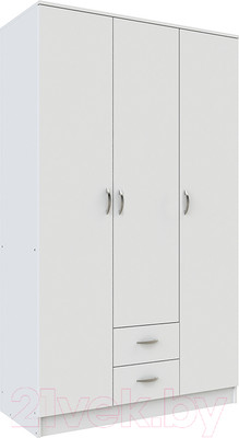 Шкаф Anrex Romana 3D2S (белый)