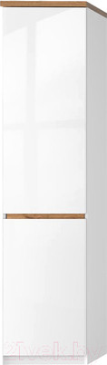 Шкаф-пенал Anrex Taurus 1DTL (белый/дуб вотан)
