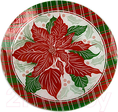 Набор тарелок NiNaGlass Пуансеттия 85-294-30 / 4840165018 (2шт)