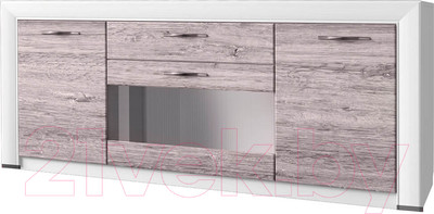 Тумба Anrex Olivia RTV 1V2D1S (вудлайн кремовый/дуб анкона)