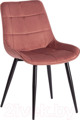 Стул Tetchair Abruzzo металл/вельвет (коралловый HLR 44/черный)
