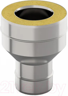 Переходник для дымохода UMKPRO Т/М-М 120х200 AISI 439/439 1мм/0.5мм тип-2