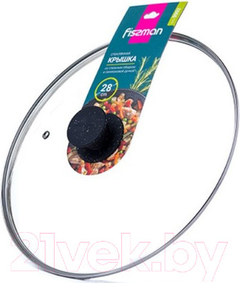 Крышка стеклянная Fissman 9902 (черный)