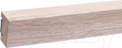 Финишная рейка для реечной панели Grace L03 Ель серебристая, с монтажной планкой в комплекте (2750х27х18мм)