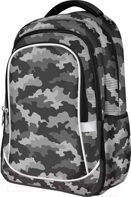 Школьный рюкзак Creativiki Милитари / РЮК40КР-М (серый)