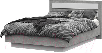 Каркас кровати Стендмебель Денвер КР 04 140x200 (белый/ателье светлое)