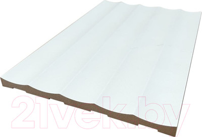 Панель МДФ Grace 3D Breeze BR01 Белая (2750х160х10мм)