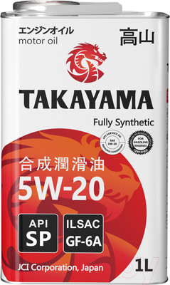 Моторное масло Takayama 5W20 GF-6А API SP / 605556 (1л)