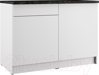 Шкаф-стол кухонный Eligard Urban ШСК 120 (белый/кастилло темный)