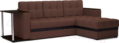 Диван угловой Mebel-Ars Атланта (рогожка шоколад)