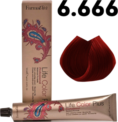 Крем-краска для волос Farmavita Life color Plus 6.666 (100мл)