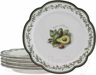 Набор тарелок Lenardi Авокадо 109-065 (6шт)