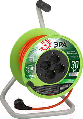 Удлинитель на катушке ЭРА RP-4e-3x1.5-30м / Б0056102