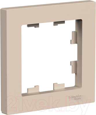 Рамка для выключателей и розеток Systeme (Schneider) Electric AtlasDesign ATN001201 (песочный)