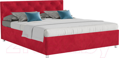 Полуторная кровать Mebel-Ars Классик 140 (кордрой красный)