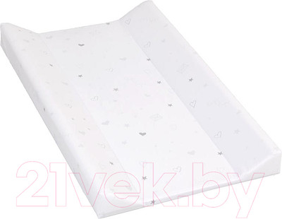 Доска пеленальная Polini Kids French Teddy / 0002139-14 (белый/серый)