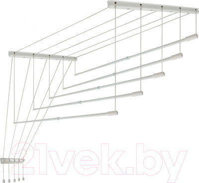 Сушилка для белья Comfort Alumin Group Потолочная телескопическая 5 прутьев 120-200см (алюминий)