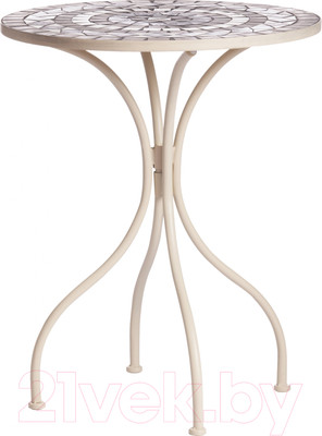 Стол садовый Tetchair Secret De Maison Romeo (металл/белый/плитка калейдоскоп)